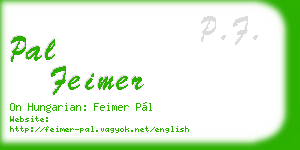 pal feimer business card